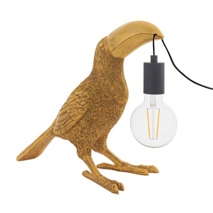 Endon 95077 - Candeeiro de mesa TOCO TOUCAN 1xE27/10W/230V dourado