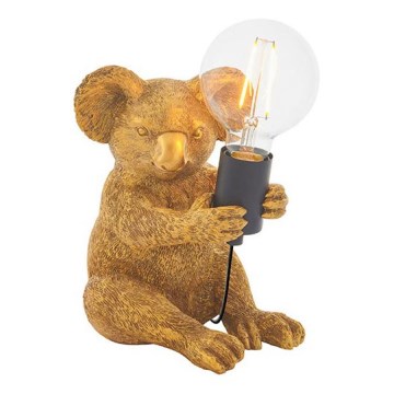 Endon 95082 - Candeeiro de mesa KOALA 1xE27/10W/230V dourado