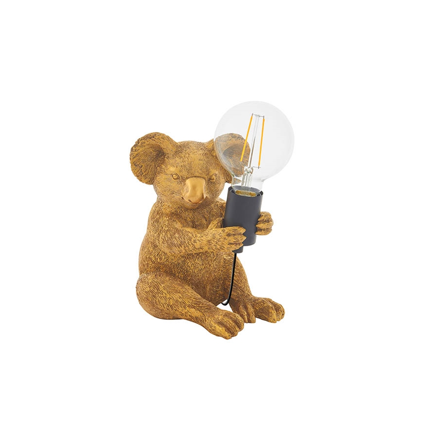 Endon 95082 - Candeeiro de mesa KOALA 1xE27/10W/230V dourado
