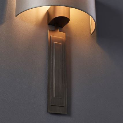 Endon 95271 - Iluminação de parede CARLTON 1xE27/10W/230V bronze
