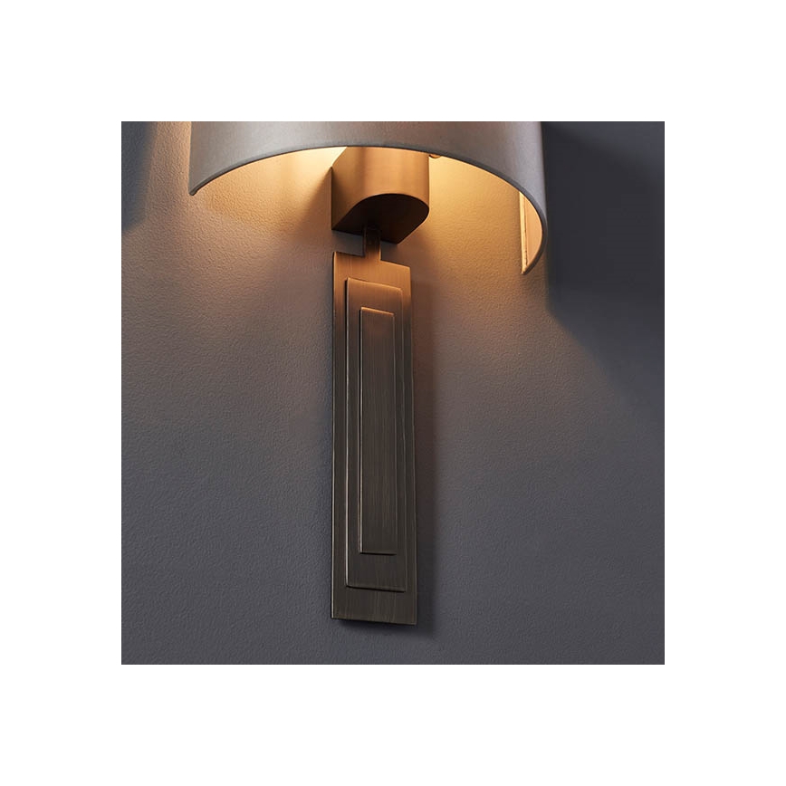Endon 95271 - Iluminação de parede CARLTON 1xE27/10W/230V bronze