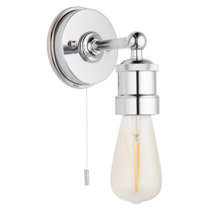 Endon 95505 - Aplique de parede para casa de banho MILLER 1xE27/6W/230V IP44 cromado brilhante