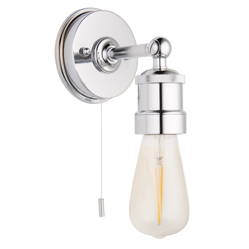 Endon 95505 - Aplique de parede para casa de banho MILLER 1xE27/6W/230V IP44 cromado brilhante