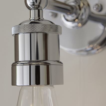 Endon 95505 - Aplique de parede para casa de banho MILLER 1xE27/6W/230V IP44 cromado brilhante