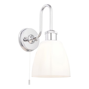 Endon 95506 - Aplique de parede para casa de banho PIPER 1xE27/10W/230V IP44 cromado brilhante