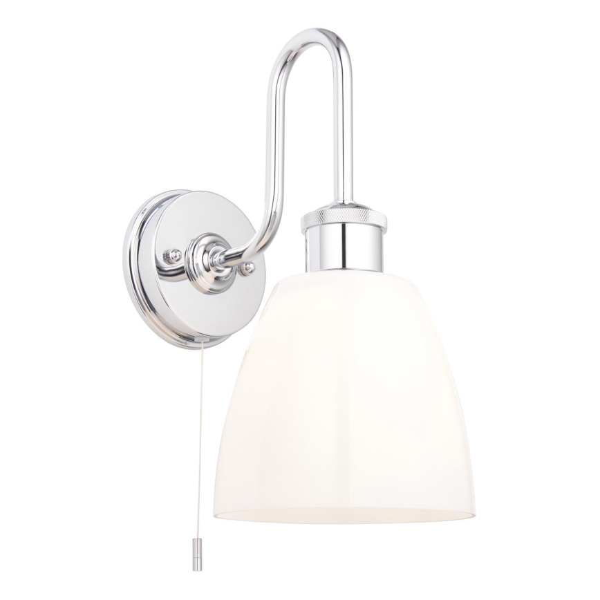 Endon 95506 - Aplique de parede para casa de banho PIPER 1xE27/10W/230V IP44 cromado brilhante