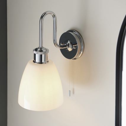 Endon 95506 - Aplique de parede para casa de banho PIPER 1xE27/10W/230V IP44 cromado brilhante
