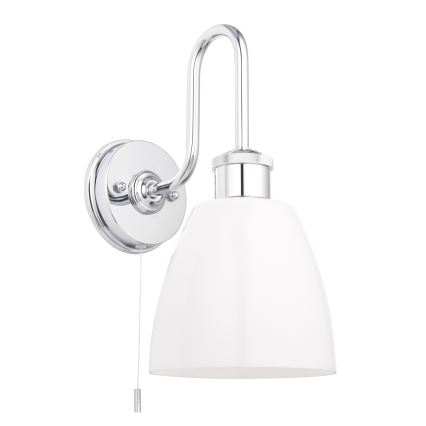 Endon 95506 - Aplique de parede para casa de banho PIPER 1xE27/10W/230V IP44 cromado brilhante