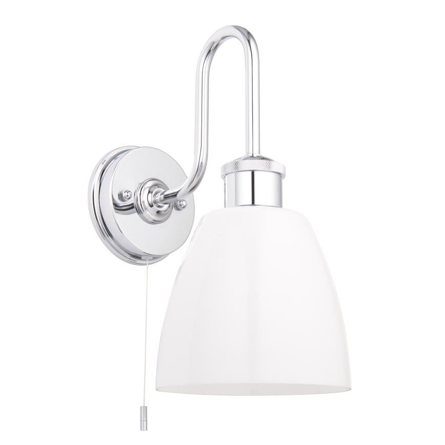 Endon 95506 - Aplique de parede para casa de banho PIPER 1xE27/10W/230V IP44 cromado brilhante