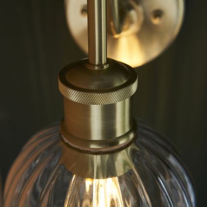 Endon 95507 - Iluminação de parede para casa de banho KENDALL 1xE27/10W/230V IP44 latão