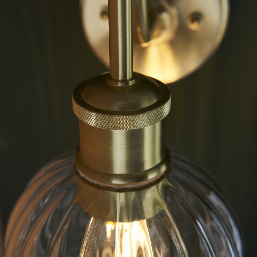 Endon 95507 - Iluminação de parede para casa de banho KENDALL 1xE27/10W/230V IP44 latão