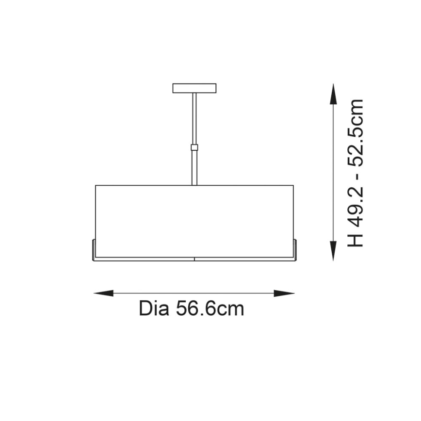 Endon 95839 - Candeeiro suspenso HAYFIELD 3xE27/40W/230V latão/verde