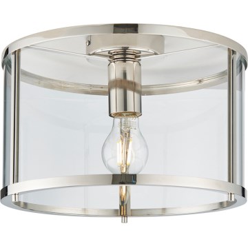 Endon 96150 - Candeeiro de tecto HOPTON 1xE27/10W/230V cromo brilhante