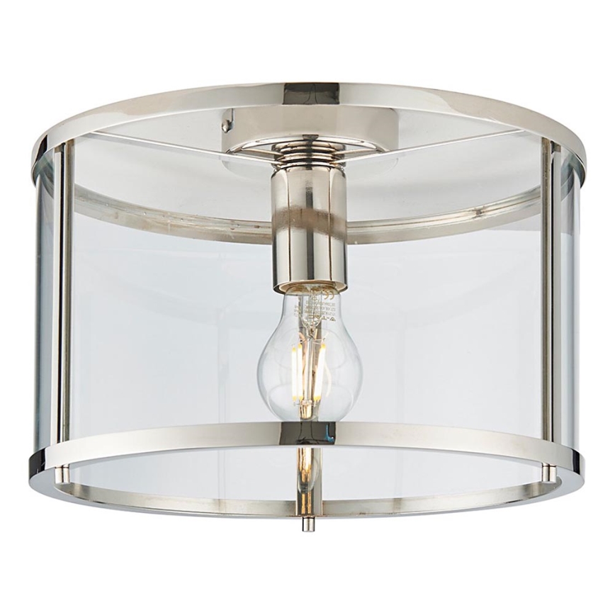 Endon 96150 - Candeeiro de tecto HOPTON 1xE27/10W/230V cromo brilhante