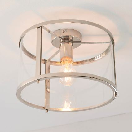 Endon 96150 - Candeeiro de tecto HOPTON 1xE27/10W/230V cromo brilhante