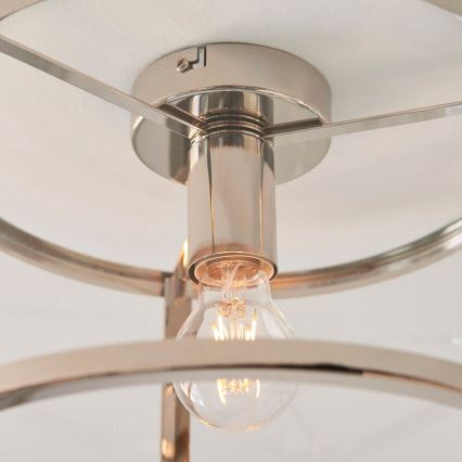 Endon 96150 - Candeeiro de tecto HOPTON 1xE27/10W/230V cromo brilhante