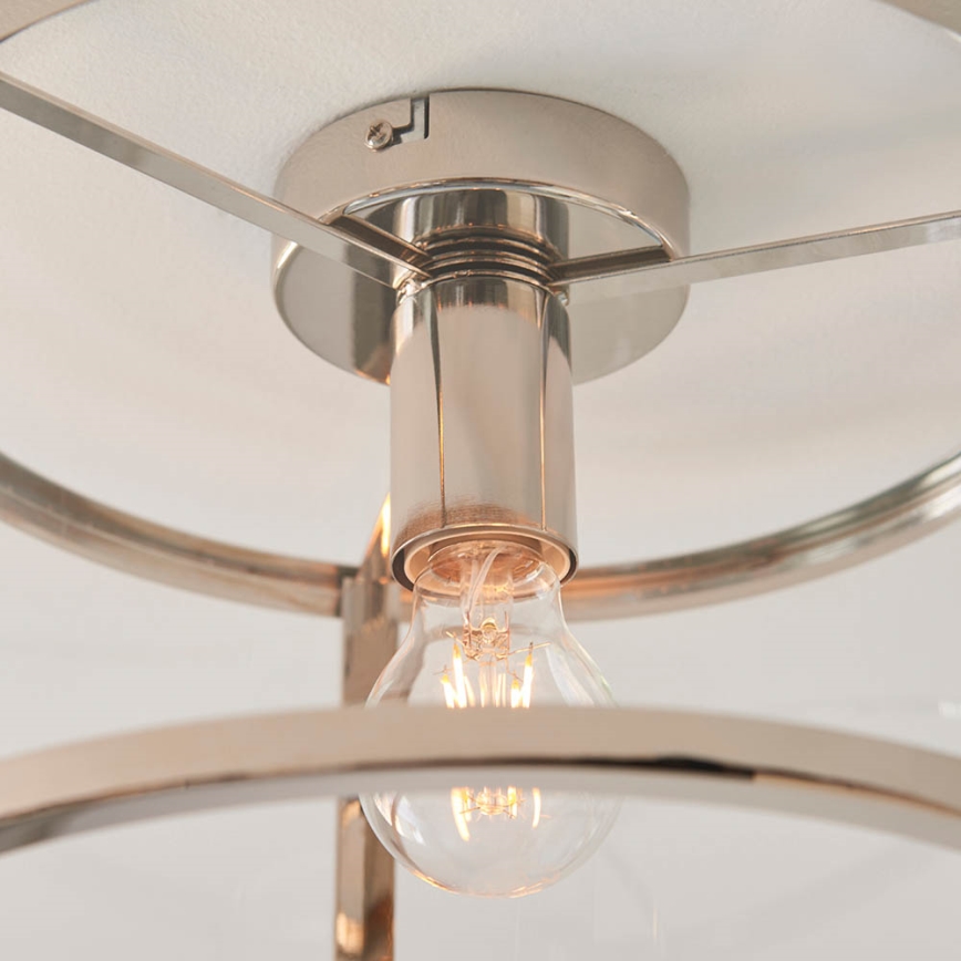Endon 96150 - Candeeiro de tecto HOPTON 1xE27/10W/230V cromo brilhante