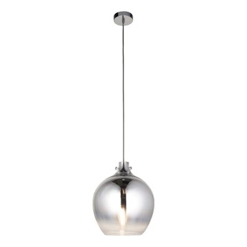 Endon 96442 - Candeeiro suspenso PANTHER 1xE27/10W/230V cromado brilhante/fumado