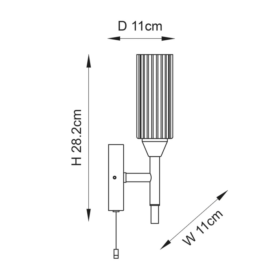 Endon 97171 - Iluminação de parede para casa de banho NATORI 1xG9/3W/230V IP44 cromado brilhante