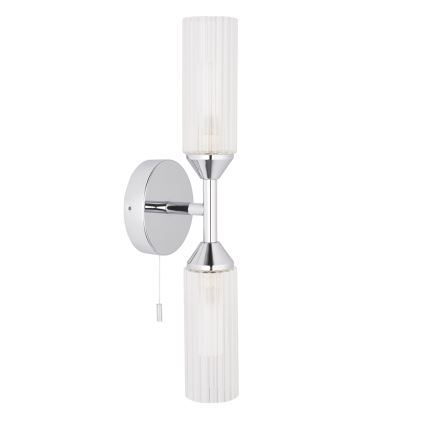 Endon 97172 - Aplique de parede para casa de banho NATORI 2xG9/3W/230V IP44 cromado brilhante