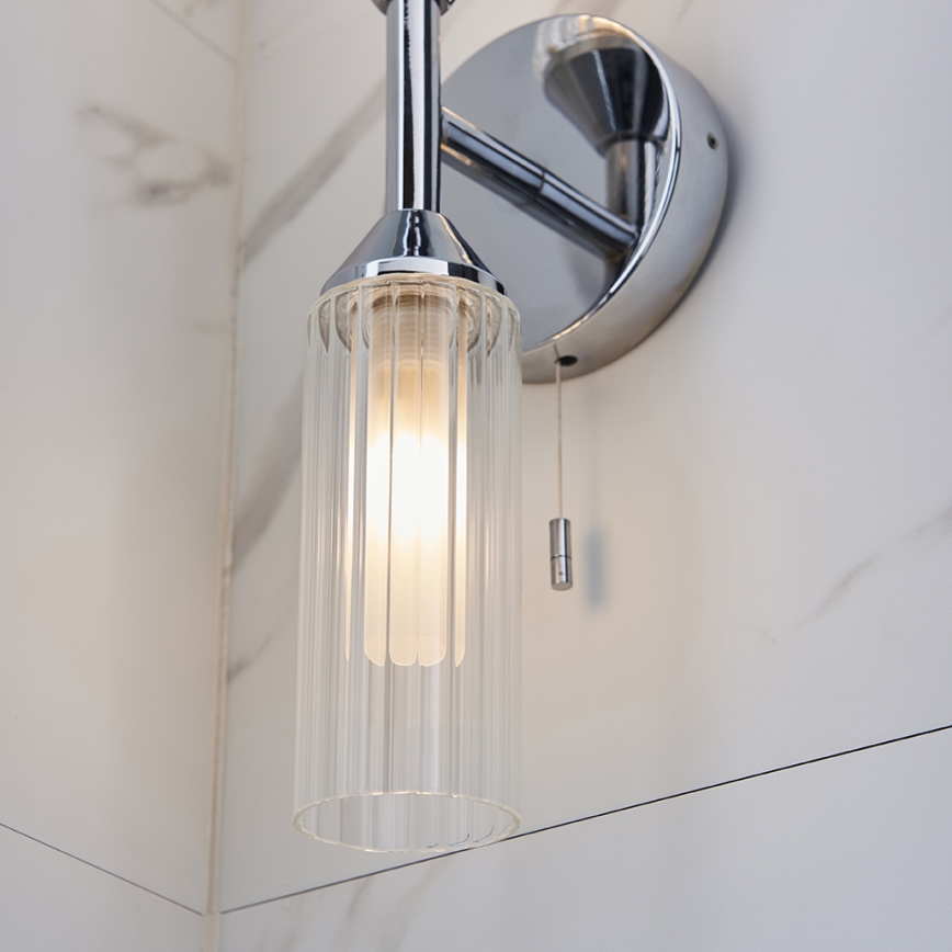 Endon 97172 - Aplique de parede para casa de banho NATORI 2xG9/3W/230V IP44 cromado brilhante