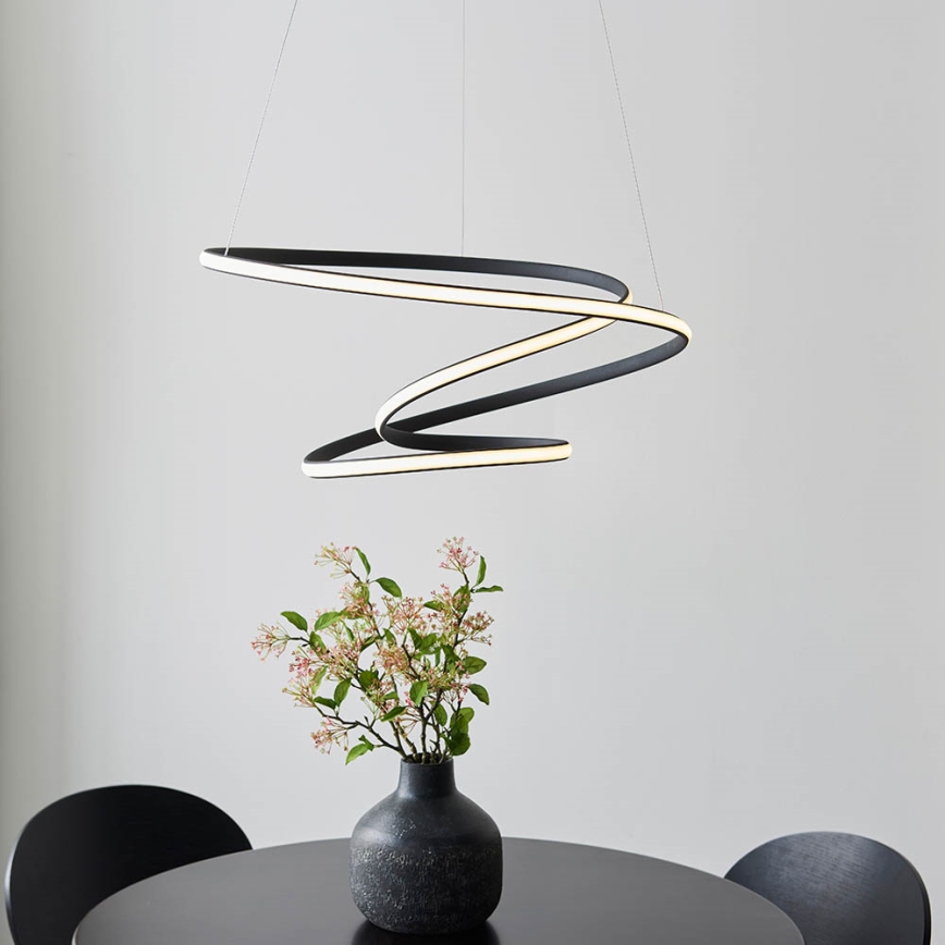 Endon 97632 - Lustre LED suspenso por cabo DUNE LED/47,5W/230V 3000K preto