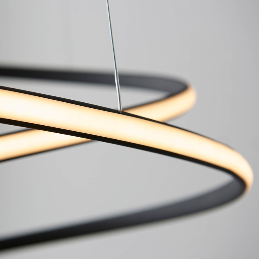Endon 97632 - Lustre LED suspenso por cabo DUNE LED/47,5W/230V 3000K preto
