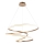 Endon 97639 - Lustre LED dimerizável suspenso por cabo TWIRL LED/88W/230V 3000K dourado
