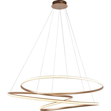 Endon 97645 - LED lustre dimerizável suspenso por cabo TWIRL LED/131W/230V 3000K dourado