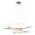 Endon 97645 - LED lustre dimerizável suspenso por cabo TWIRL LED/131W/230V 3000K dourado