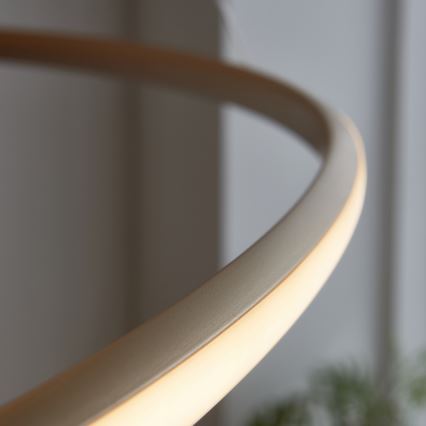 Endon 97645 - LED lustre dimerizável suspenso por cabo TWIRL LED/131W/230V 3000K dourado