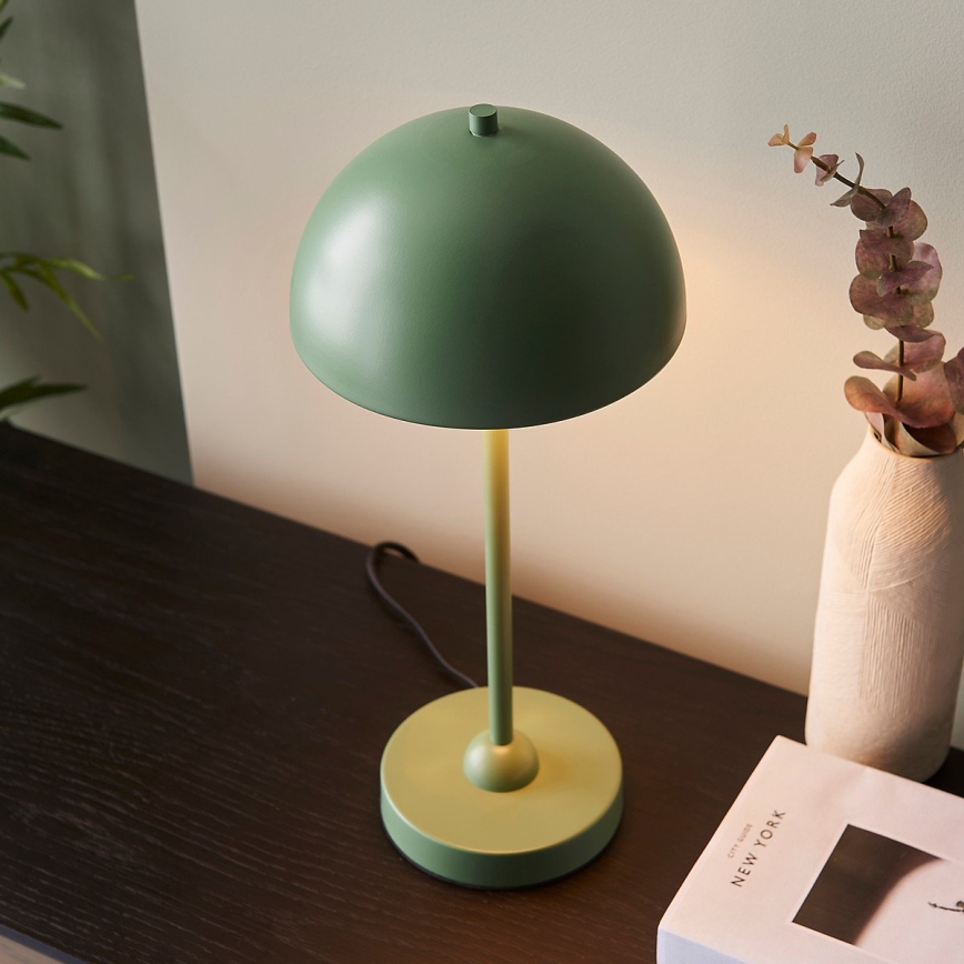 Endon 98495 - Candeeiro de mesa SAROMA 1xE14/7W/230V verde