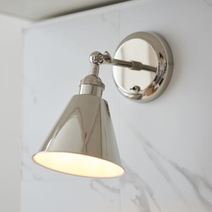 Endon 98716 - Aplique de parede orientável HALLE 1xE14/40W/230V cromado brilhante