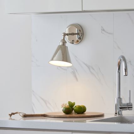 Endon 98716 - Aplique de parede orientável HALLE 1xE14/40W/230V cromado brilhante
