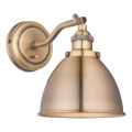 Endon 98746 - Foco de parede FRANKLIN 1xE14/7W/230V latão
