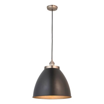 Endon 98749 - Candeeiro pendente com cabo FRANKLIN 1xE27/10W/230V preto/latão