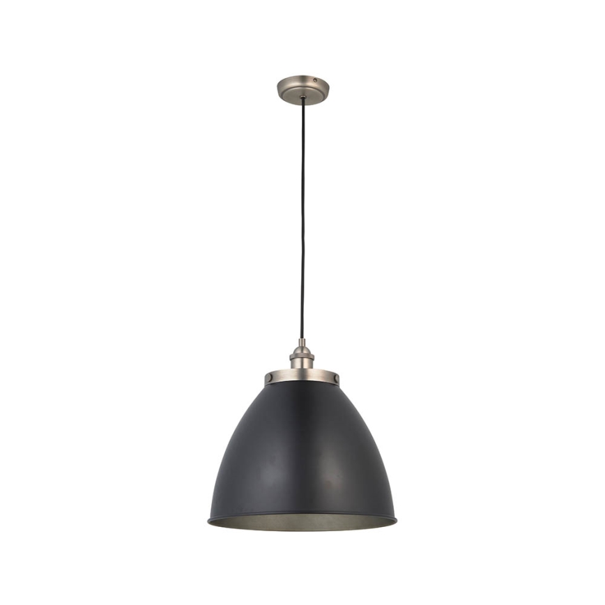 Endon 98749 - Candeeiro pendente com cabo FRANKLIN 1xE27/10W/230V preto/latão