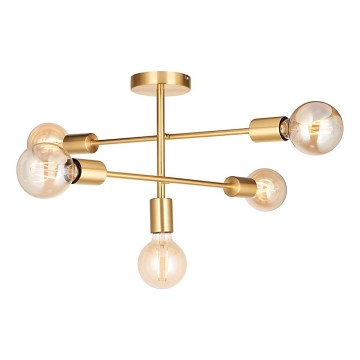 Endon 98786 - Lustre em haste SOHAN 5xE27/10W/230V latão