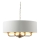 Endon 98938 - Lustre em corrente HIGHCLERE 8xE14/40W/230V Ø 70 cm branco/latão