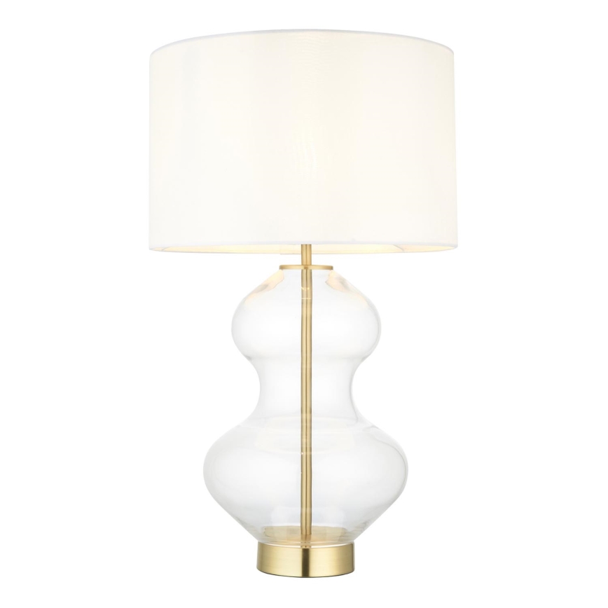 Endon 99110 - Candeeiro de mesa regulável KELDA 1xE27/10W/230V branco/dourado