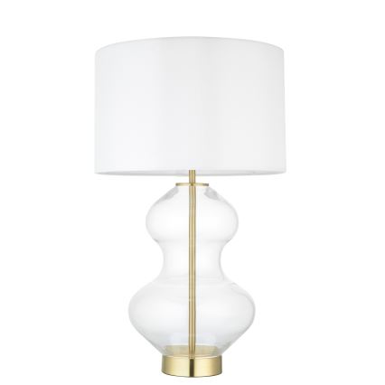 Endon 99110 - Candeeiro de mesa regulável KELDA 1xE27/10W/230V branco/dourado
