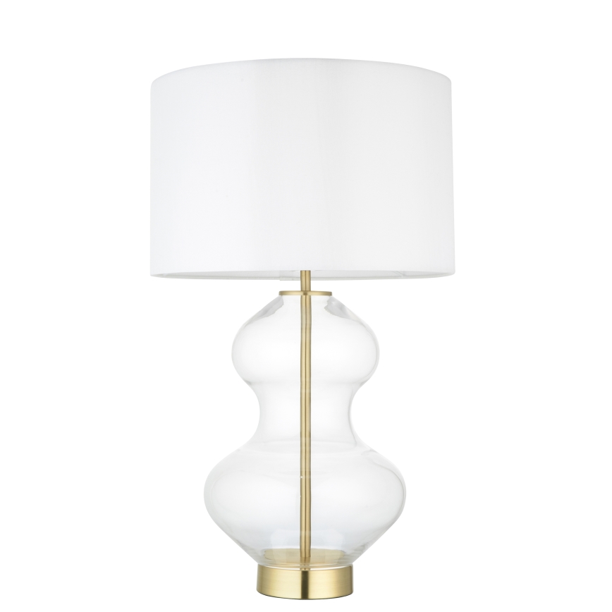 Endon 99110 - Candeeiro de mesa regulável KELDA 1xE27/10W/230V branco/dourado