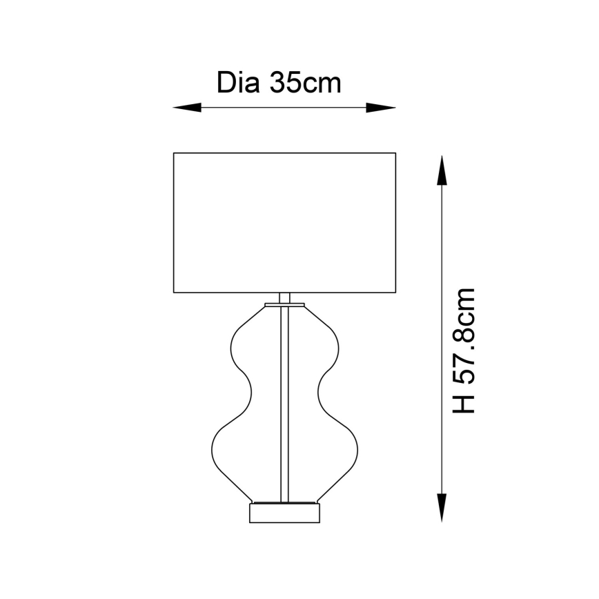 Endon 99110 - Candeeiro de mesa regulável KELDA 1xE27/10W/230V branco/dourado