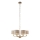 Endon 99151 - Lustre suspenso por corrente HIGHCLERE 6xE14/28W/230V cinzento/cromado mate Ø 53 cm