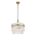 Endon 99167 - Candeeiro suspenso MARIETTA 3xE14/7W/230V latão/transparente