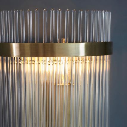 Endon 99168 - Iluminação de parede MARIETTA 1xE14/6W/230V latão/transparente