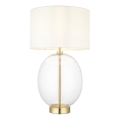 Endon 99292 - Candeeiro de mesa com dimmer KELDA 1xE27/10W/230V creme/dourado