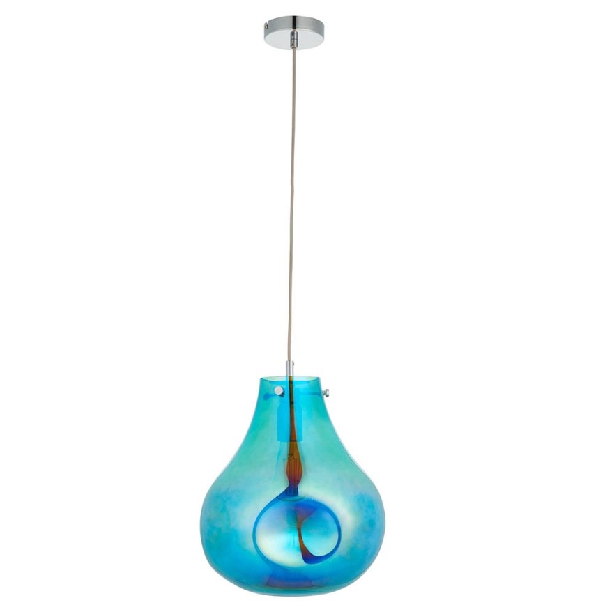 Endon 99791 - Candeeiro suspenso EUROPA 1xE27/10W/230V azul