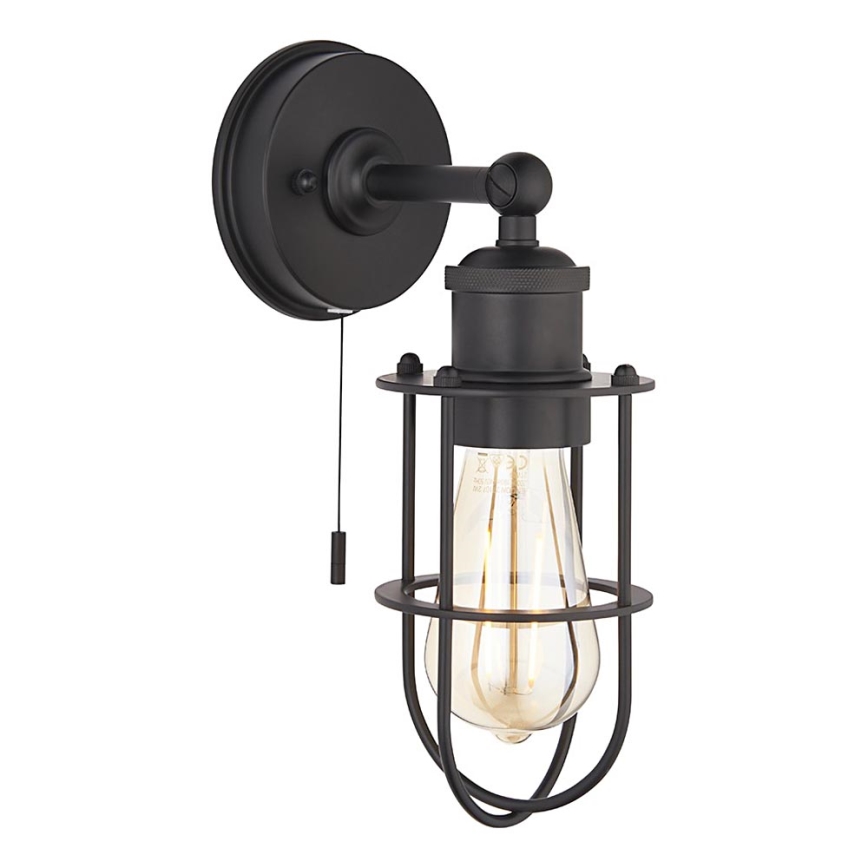 Endon 99948 - Aplique de parede para casa de banho CREW 1xE27/6W/230V IP44 preto
