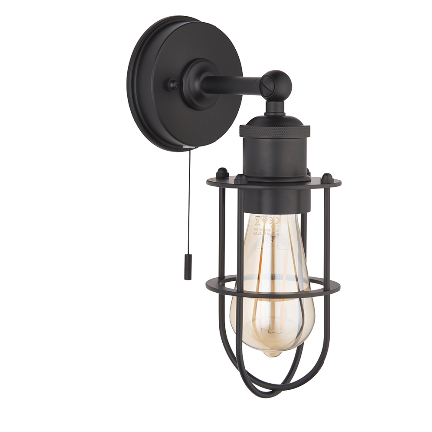 Endon 99948 - Aplique de parede para casa de banho CREW 1xE27/6W/230V IP44 preto